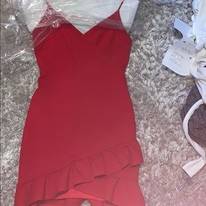 Lulus fitted red dress